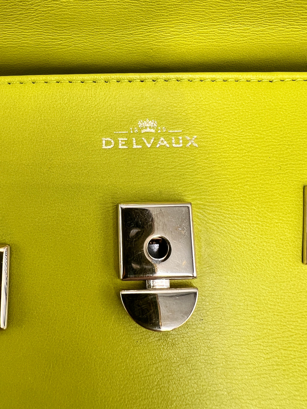 Delvaux Tempete Leather Handbag
