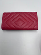 Chanel 2.55 Reissue Chevron Quilted Flap Long Wallet in Fuchsia / Dark Pink Calfskin with Gold Hardware