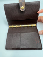 Louis Vuitton Damier Ebene Small Ring Agenda PM Cover