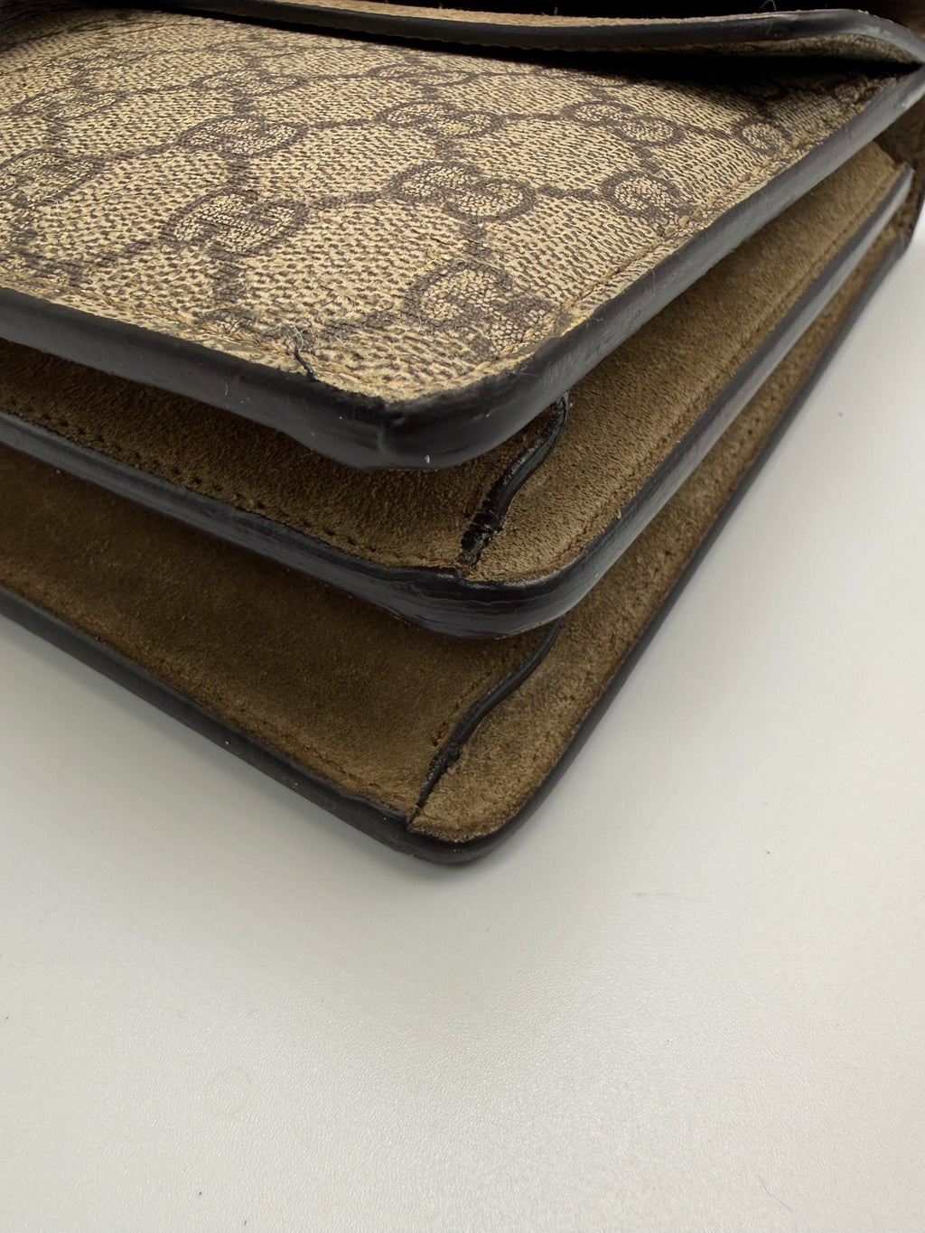 Gucci Dionysus GG Supreme Medium Shoulder Bag Brown