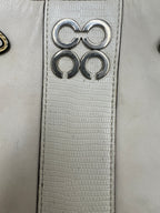 Coach Vintage Madison Small Lizard-Embossed Stripe Leather Bag