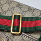 Gucci Neo Vintage GG Supreme Belt Bag – Beige/Ebony Canvas – Pre-owned Authentic Waist Bag