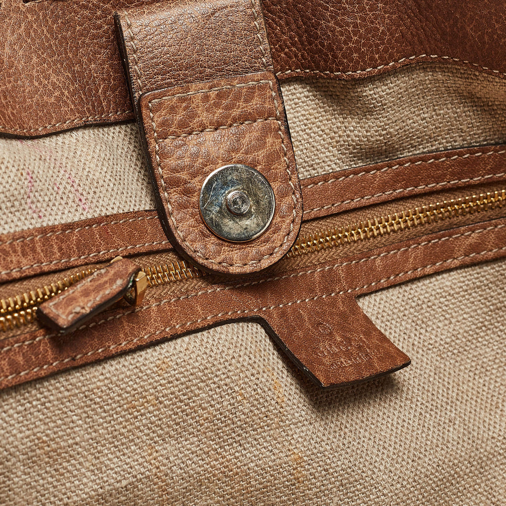 Gucci Bamboo Tassel Tote in Medium Brown Guccissima Leather