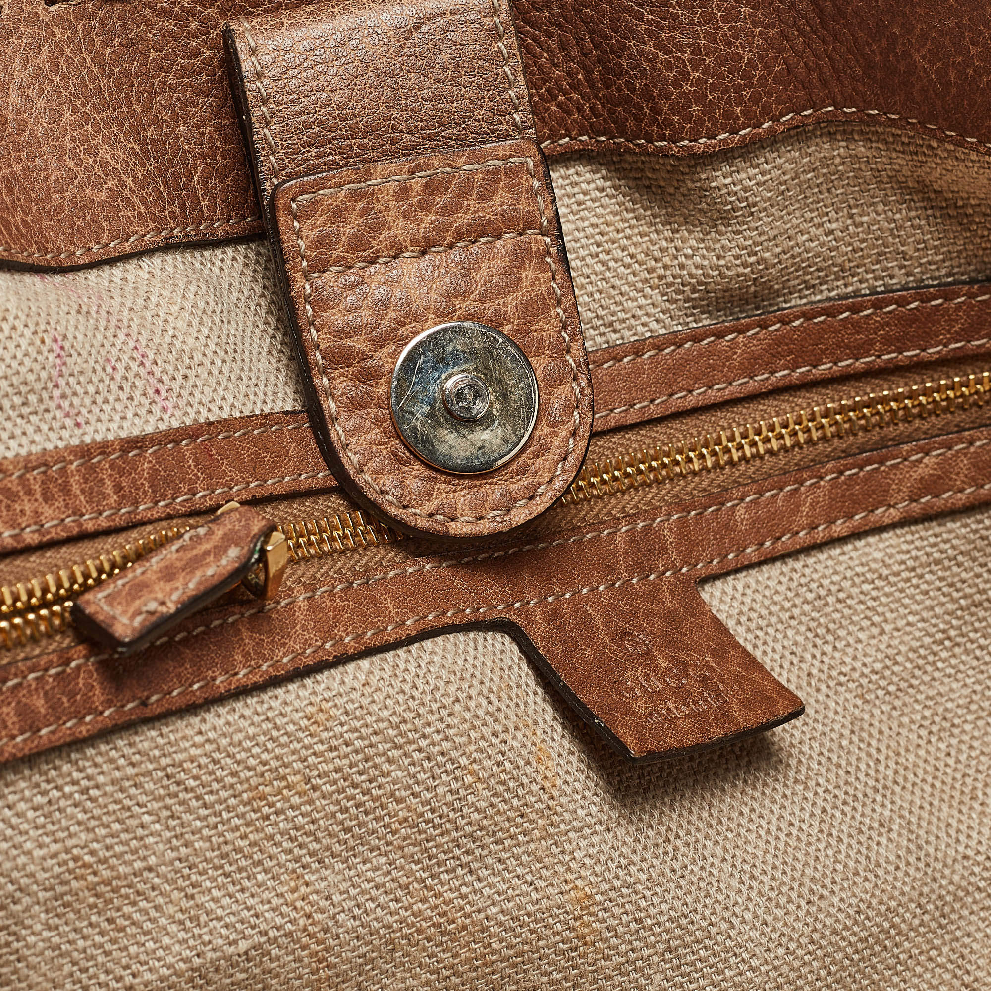 Gucci Bamboo Tassel Tote in Medium Brown Guccissima Leather