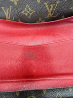 Louis Vuitton Josephine Wallet Monogram Canvas – Red Leather Interior