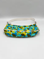 Celine Polka Dot Canvas Shoulder Bag