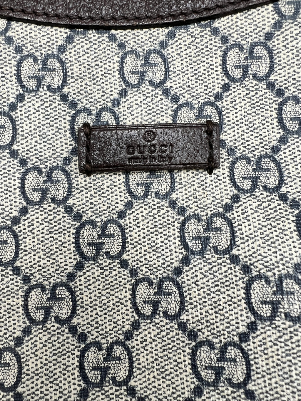 Gucci Leather Sherry Line Half Moon Sling Shoulder Bag