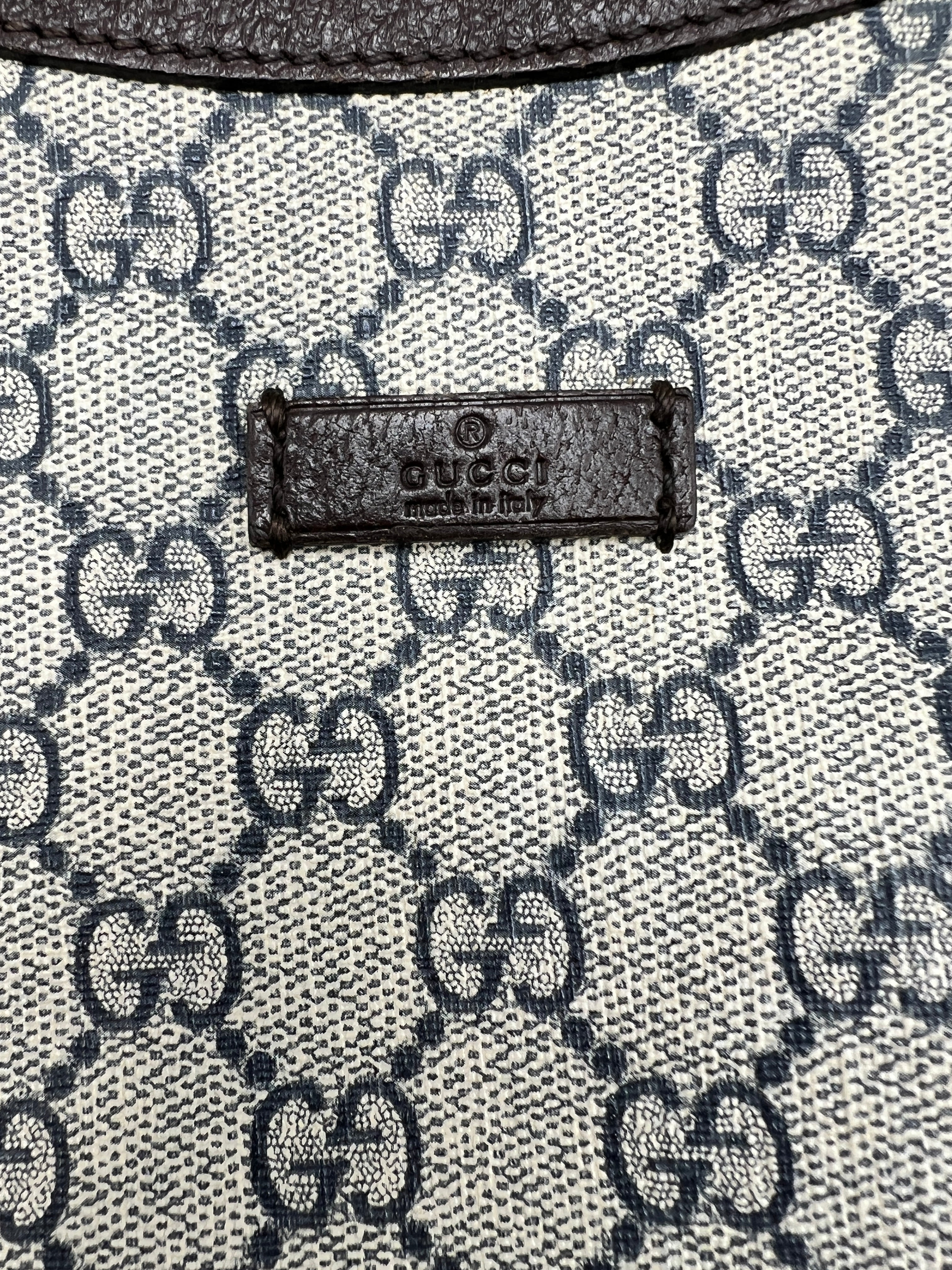 Gucci Leather Sherry Line Half Moon Sling Shoulder Bag