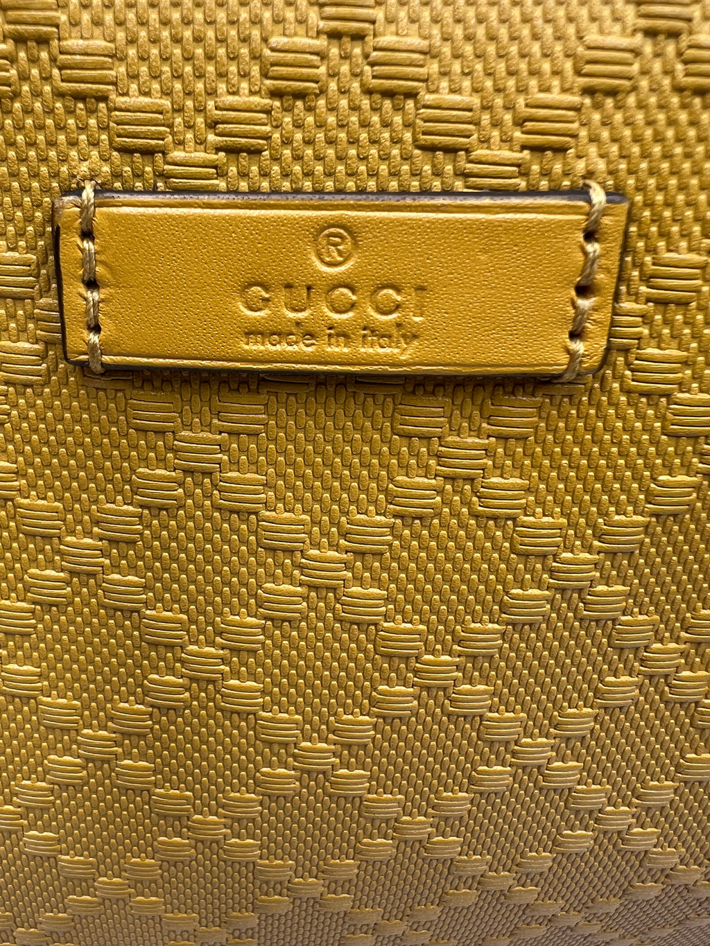 Gucci Diamante Top Handle with Yellow Leather