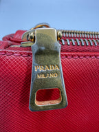 Prada Saffiano Lux Galleria Tote Bag - Red Leather (Pre-owned)