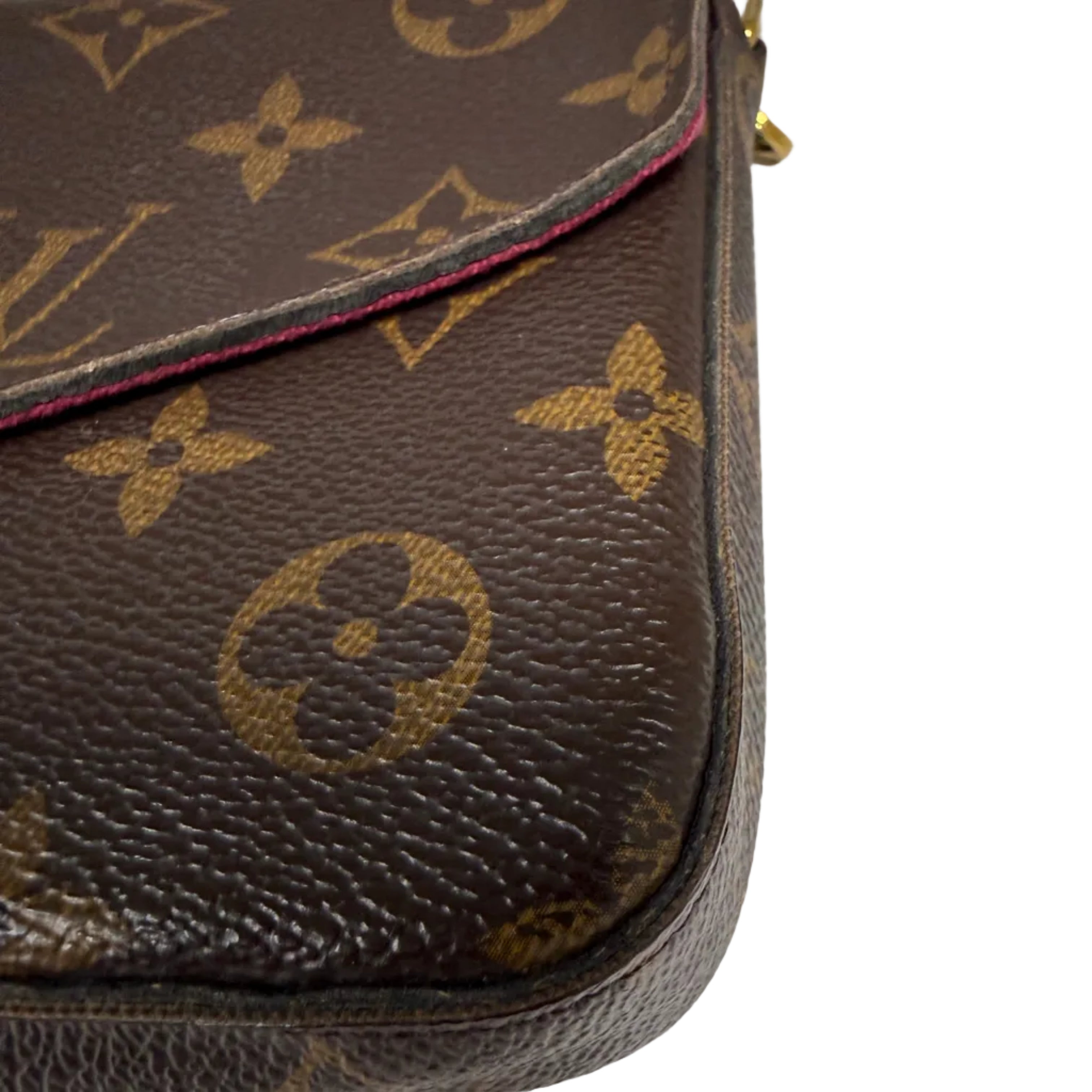 Pre-owned Louis Vuitton Félicie Pochette – 2017- Monogram Canvas –  3-in-1 Chain Wallet