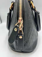Gucci Guccissima Black Leather Dome Bag