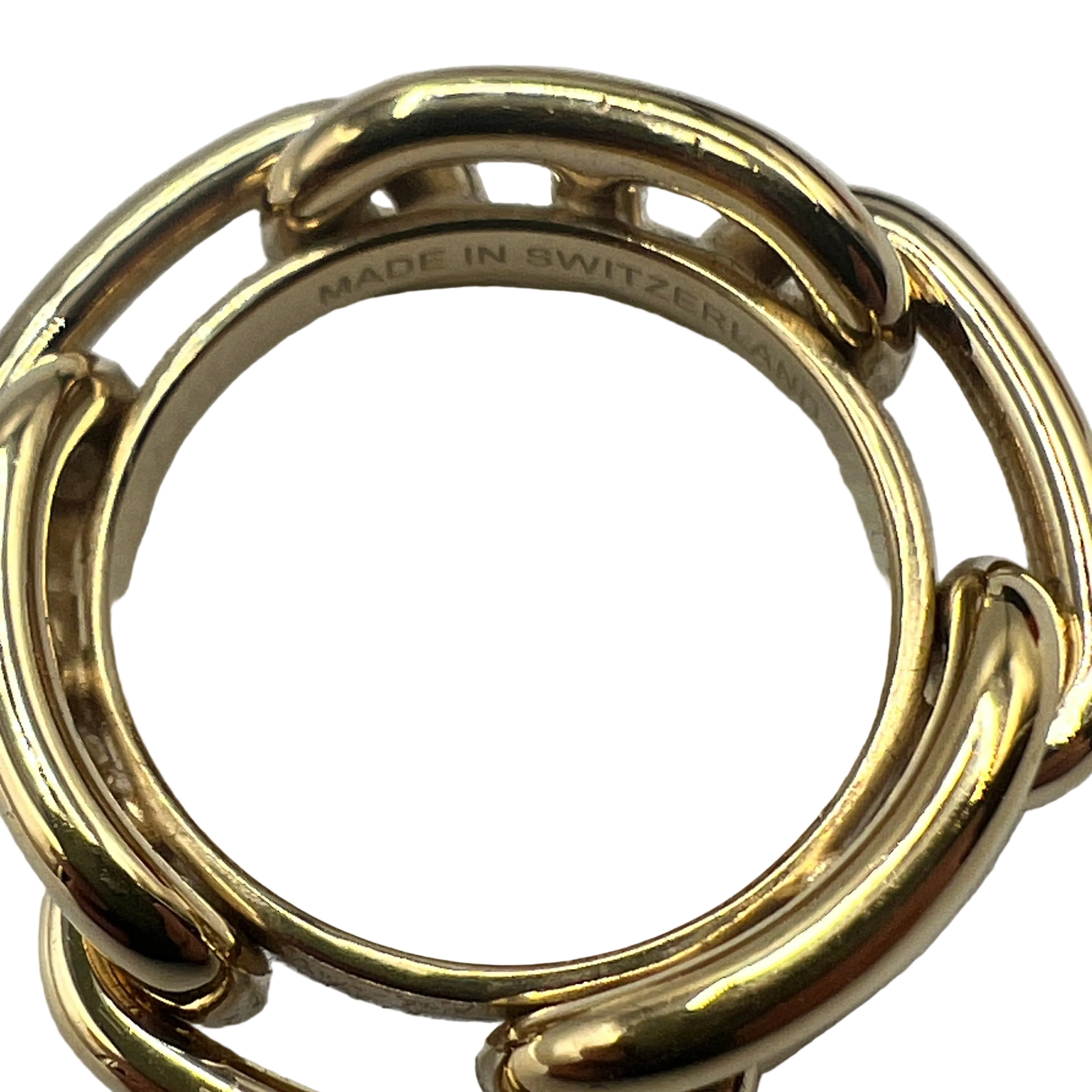 Hermes Gold Plated Scarf Holder/Ring