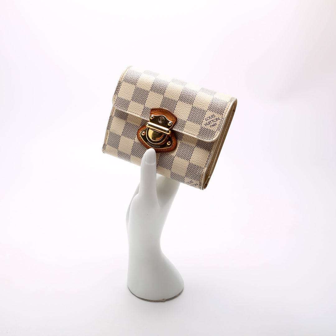 Louis Vuitton Koala Wallet in Damiere Azur Canvas