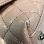 Chanel Coco Handle Mini in Iridescent Metallic Pink Caviar Leather