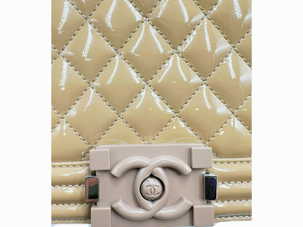 Chanel Beige Leboy Medium Crossbody Bag