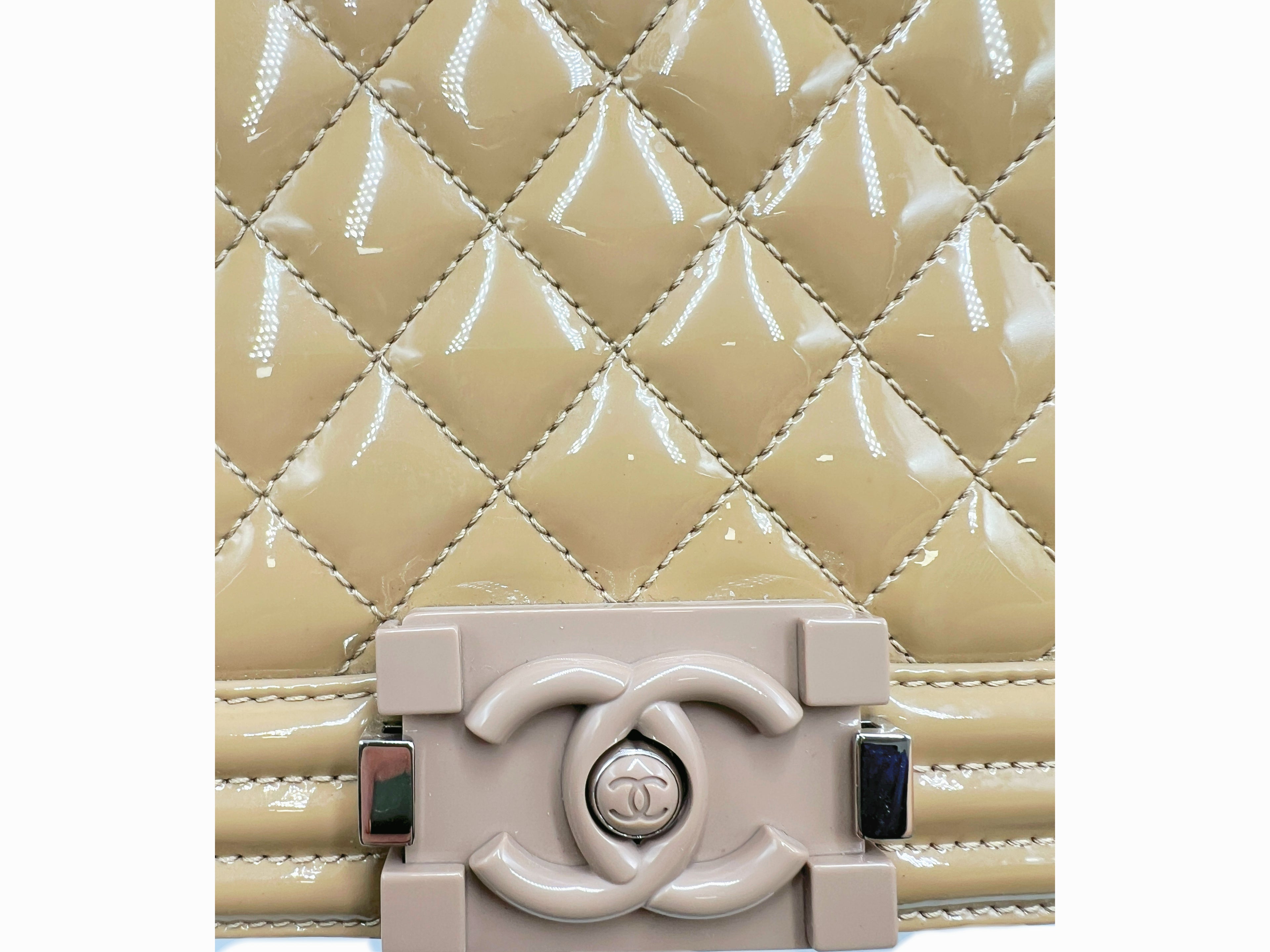 Chanel Beige Leboy Medium Crossbody Bag