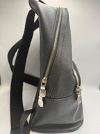 Louis Vuitton Anton Backpack in Ardoise / Noir Taiga Leather