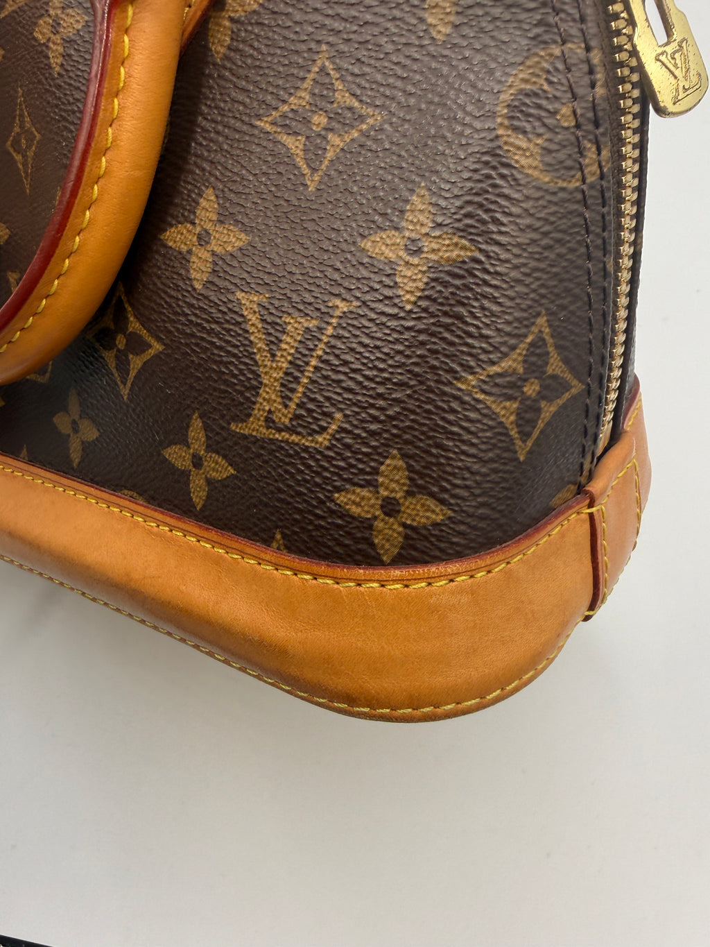 Louis Vuitton Alma BB Monogram Canvas Satchel Bag
