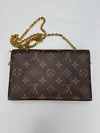 Louis Vuitton Fuchsia Monogram Canvas Flore Chain Wallet Bag