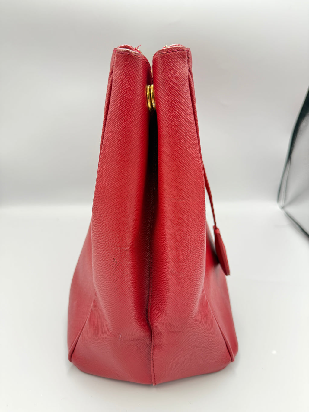 Prada Saffiano Lux Galleria Tote Bag - Red Leather (Pre-owned)