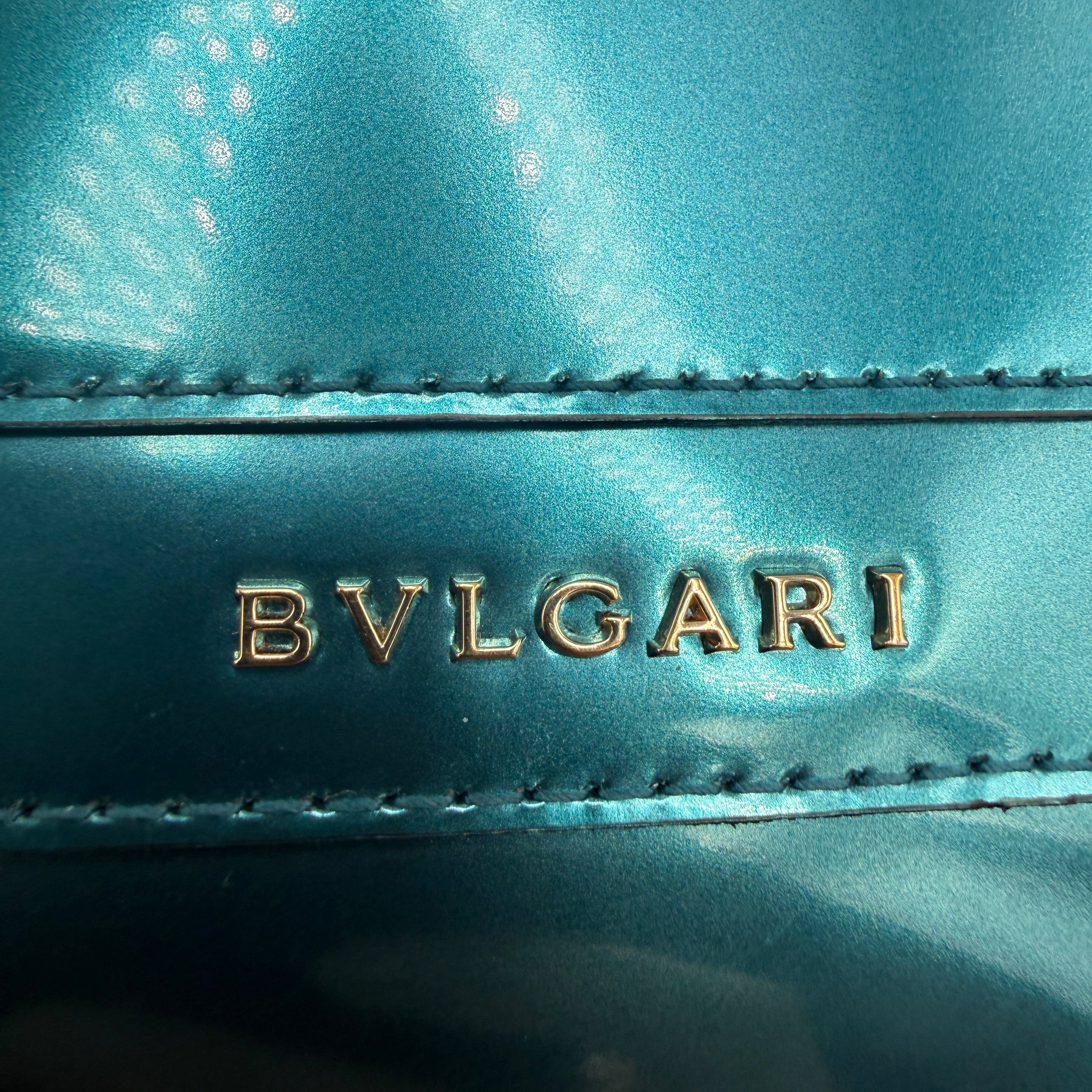 Bvlgari Serpenti Forever Bag in Green Patent Leather