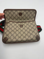 Gucci Neo Vintage GG Supreme Belt Bag – Beige/Ebony Canvas – Pre-owned Authentic Waist Bag