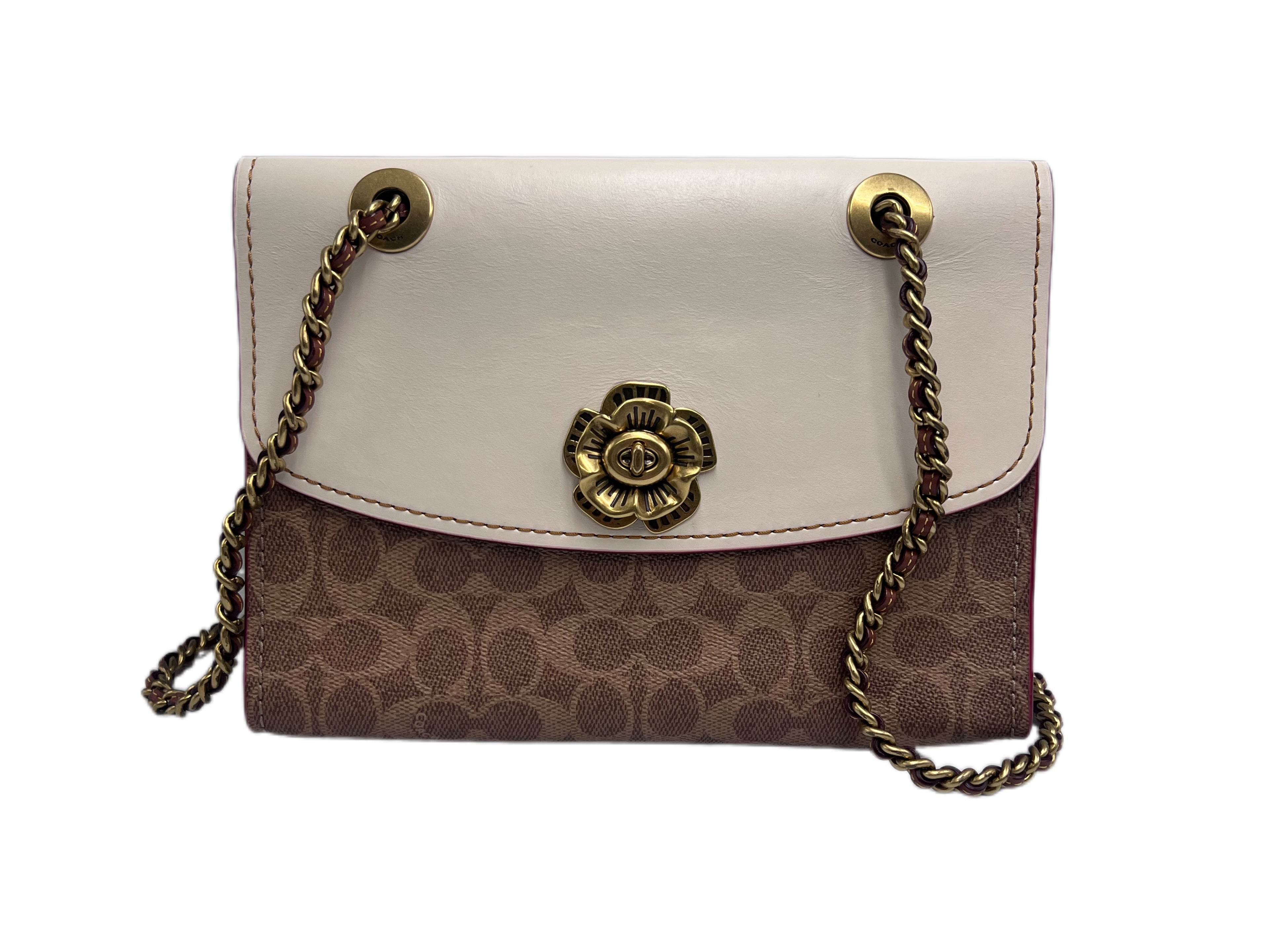 Coach Parker Signature Chain Shoulder Bag