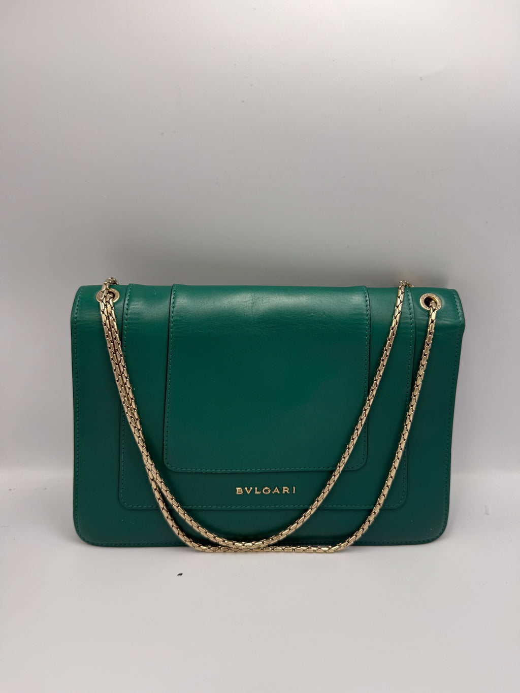Bvlgari Serpenti Forever Crossbody Bag - Emerald Green Calf Leather