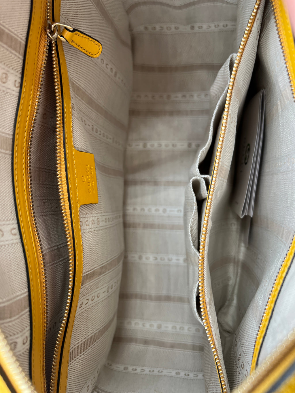 Gucci Diamante Top Handle with Yellow Leather