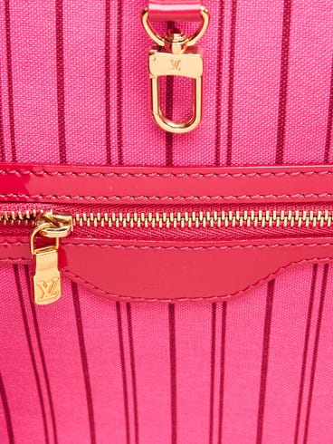 Louis Vuitton x Takashi Murakami Limited Edition Pink Shiny Leather Cosmic Blossom Tote GM