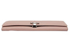 Bvlgari Bulgari Continental Long Wallet in Pink Grain Leather