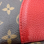 Louis Vuitton Flandrin Bag in Monogram Canvas and Red Calfskin
