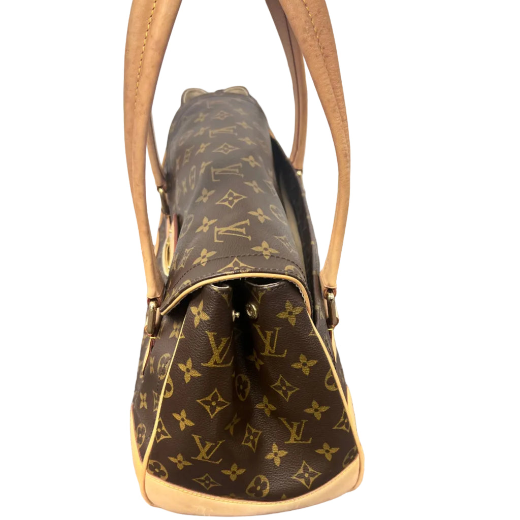 Louis Vuitton Vintage Beverly MM in Monogram Canvas and Vachetta Leather