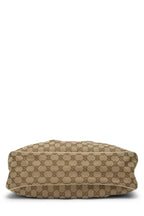 Gucci Sukey Shoulder Bag in GG Canvas with White Leather Trim