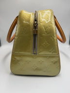 Louis Vuitton Monogram Vernis Soufflot / Tompkins Square Satchel in Bronze