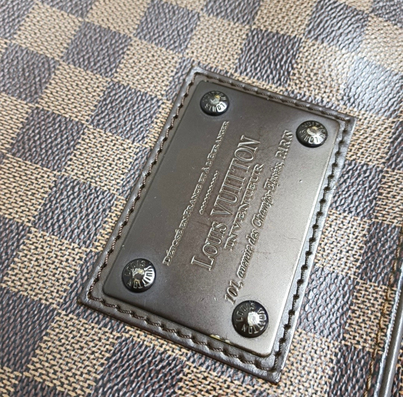 Louis Vuitton Damier Ebene Brooklyn MM Messenger Bag