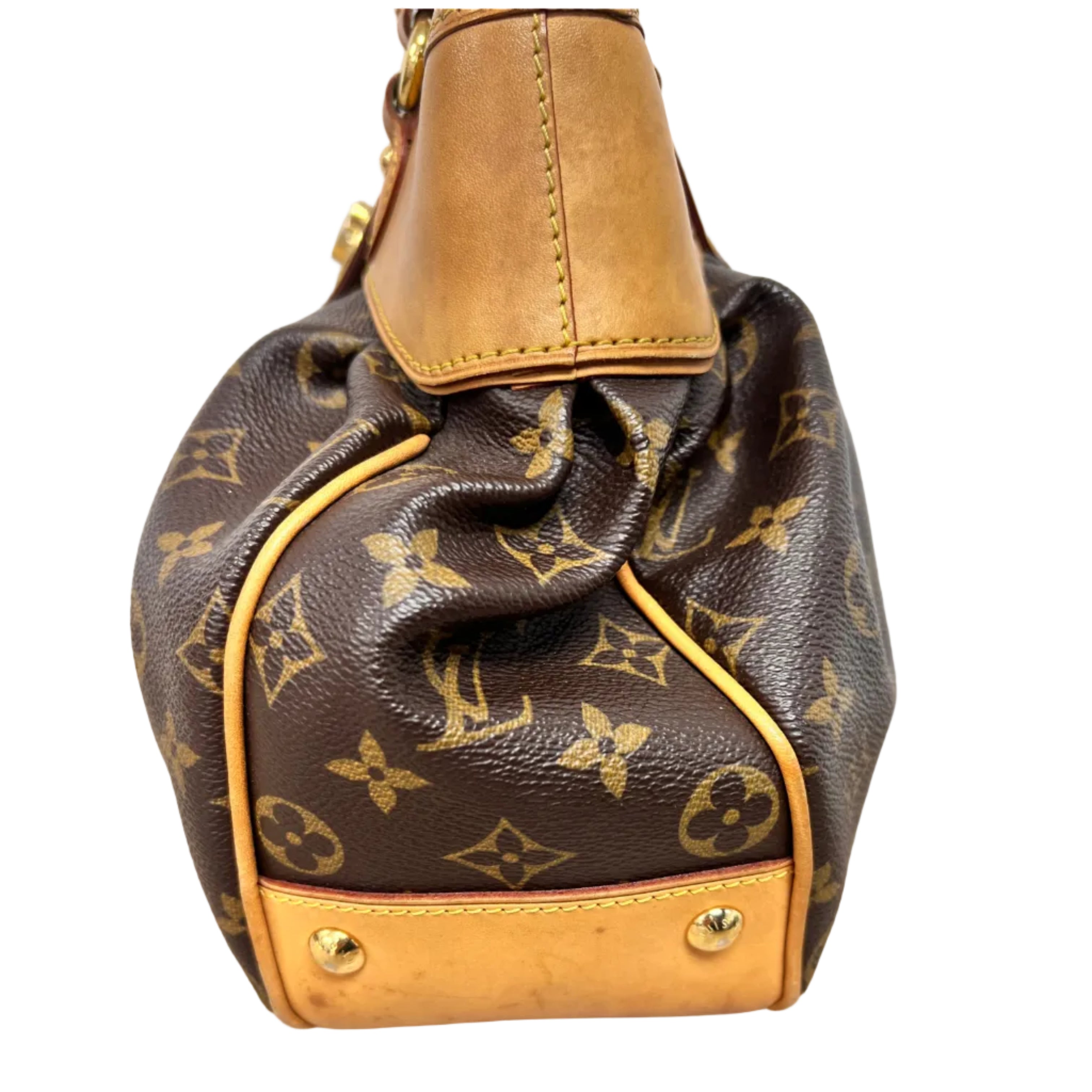 Louis Vuitton Vintage Boetie MM in Monogram Canvas and Vachetta Leather
