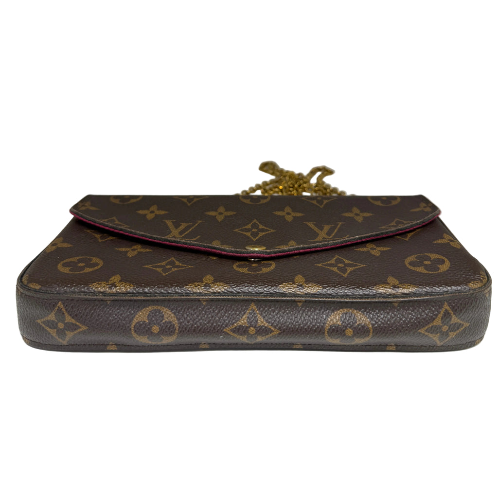 Pre-owned Louis Vuitton Félicie Pochette – 2017- Monogram Canvas –  3-in-1 Chain Wallet
