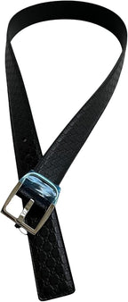 Gucci Guccissima Embossed Leather Pin Buckle Belt