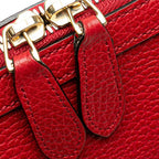 Gucci GG Charm Dome Satchel in Teal Micro guccissima Leather