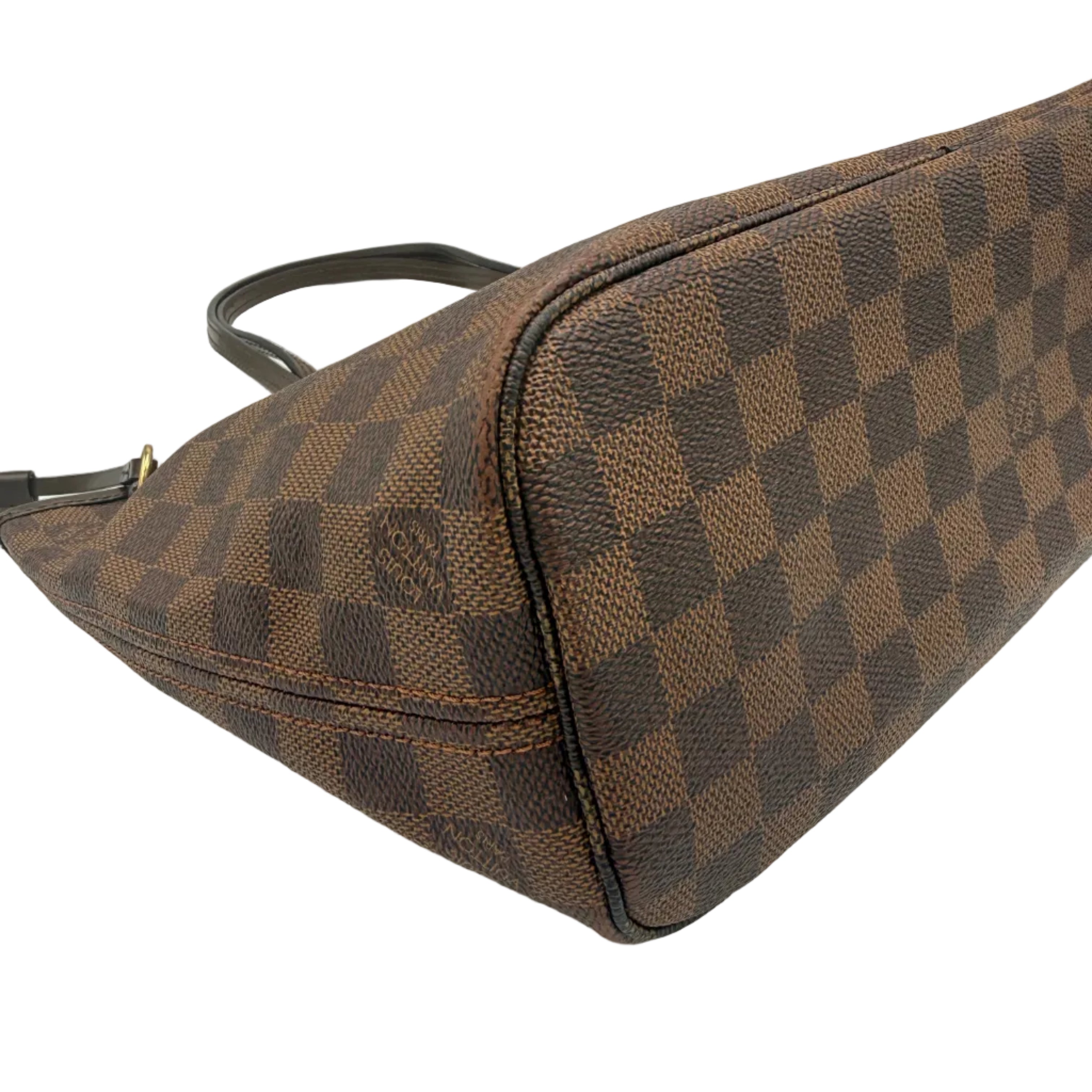 Pre-owned Louis Vuitton Neverfull PM Damiere EbeneTote