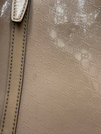 Gucci Microguccissima Patent Leather Dome Bag - Beige Nude