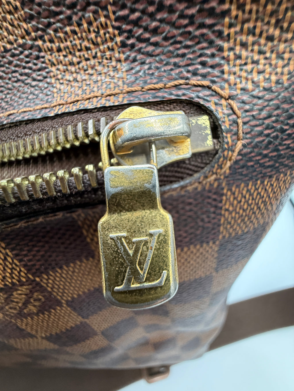 Louis Vuitton Damier Ebene Brooklyn MM Messenger Bag