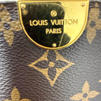 Louis Vuitton Flandrin Bag in Monogram Canvas and Red Calfskin