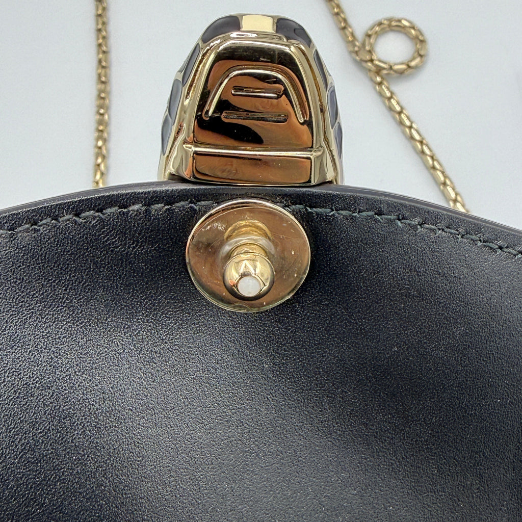 Bvlgari Serpenti Forever Bag in Green Patent Leather