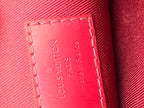 Vintage Louis Vuitton Monogram Pouch - Toiletry Case with Red Interior
