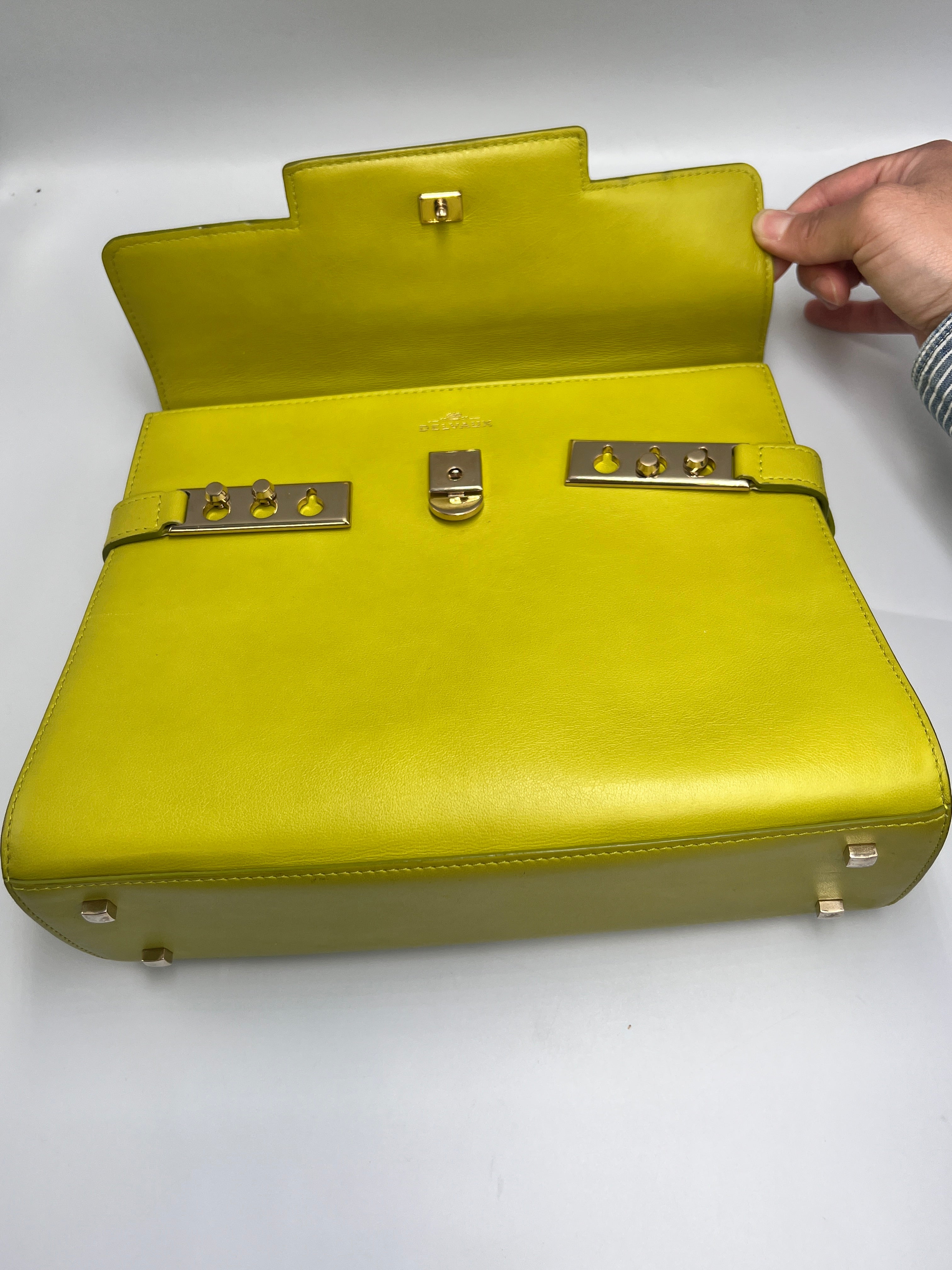 Delvaux Tempete Leather Handbag