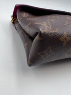 Louis Vuitton Monogram Canvas and Monogram Empreinte Double V Shoulder Bag in Cherry Berry / Ruby