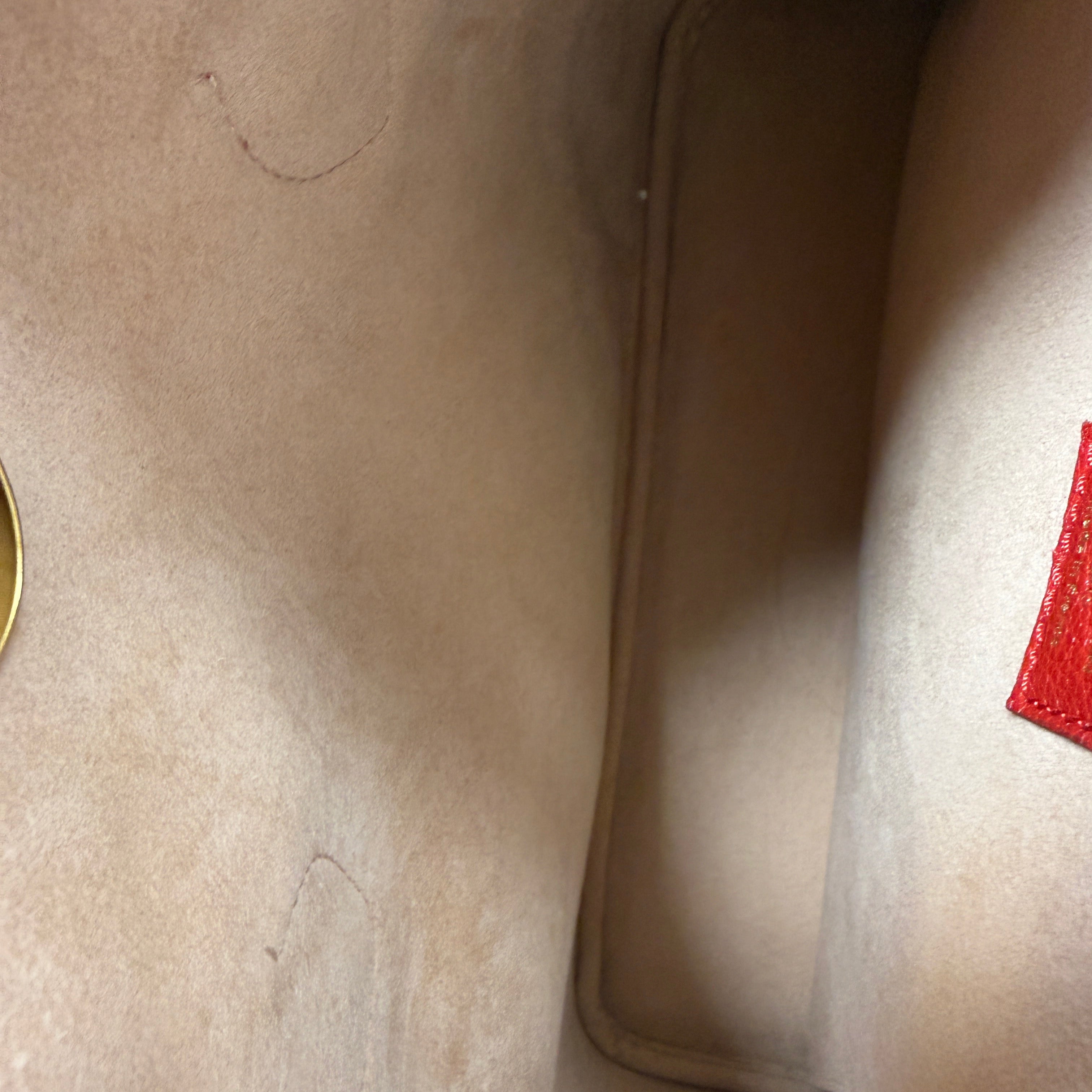 Louis Vuitton Flandrin Bag in Monogram Canvas and Red Calfskin